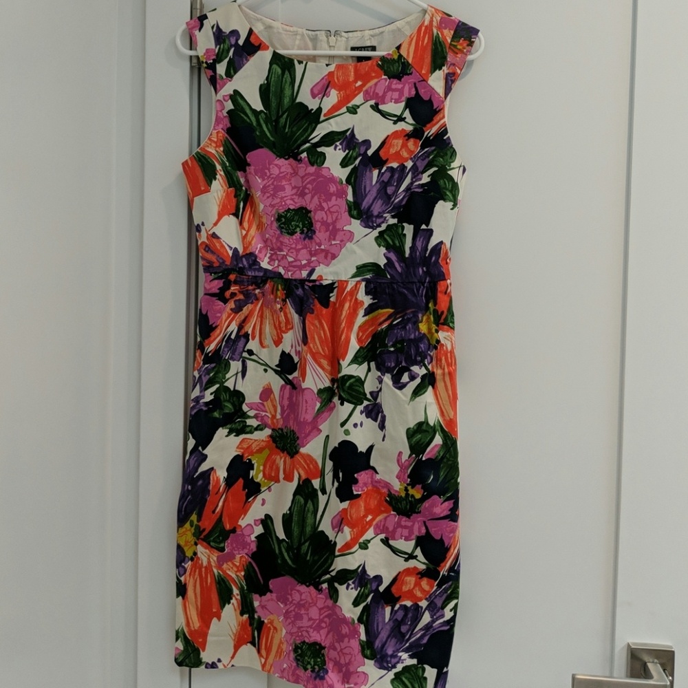 jcrew size 4 floral dress